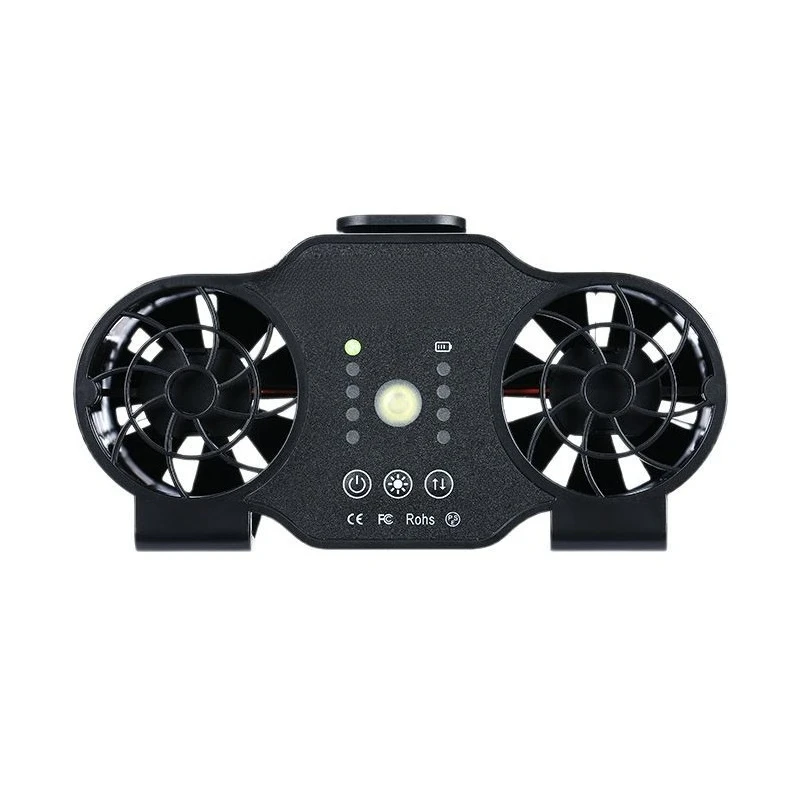 

Hanging waist fan USB charging portable, outdoor summer construction site labor cooling