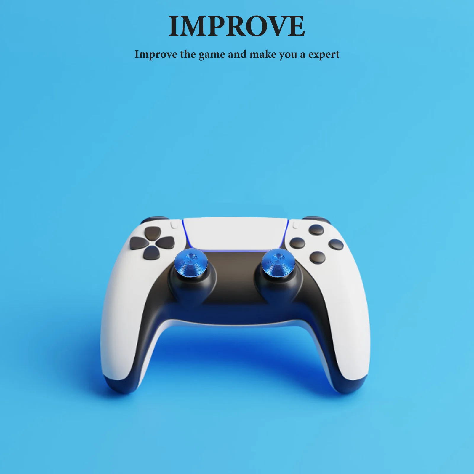 

8Pcs Gaming Accessories Metal Thumbstick Caps High Low Grips Back Buttons Durable Replacement Compatible