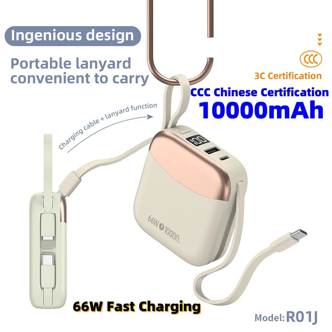 Mini 10000mAh Power Bank 66W Portable Fast Charge Powerbank 3c Certification Battery For iPhone Xiaomi Huawei Samsung - Image 6
