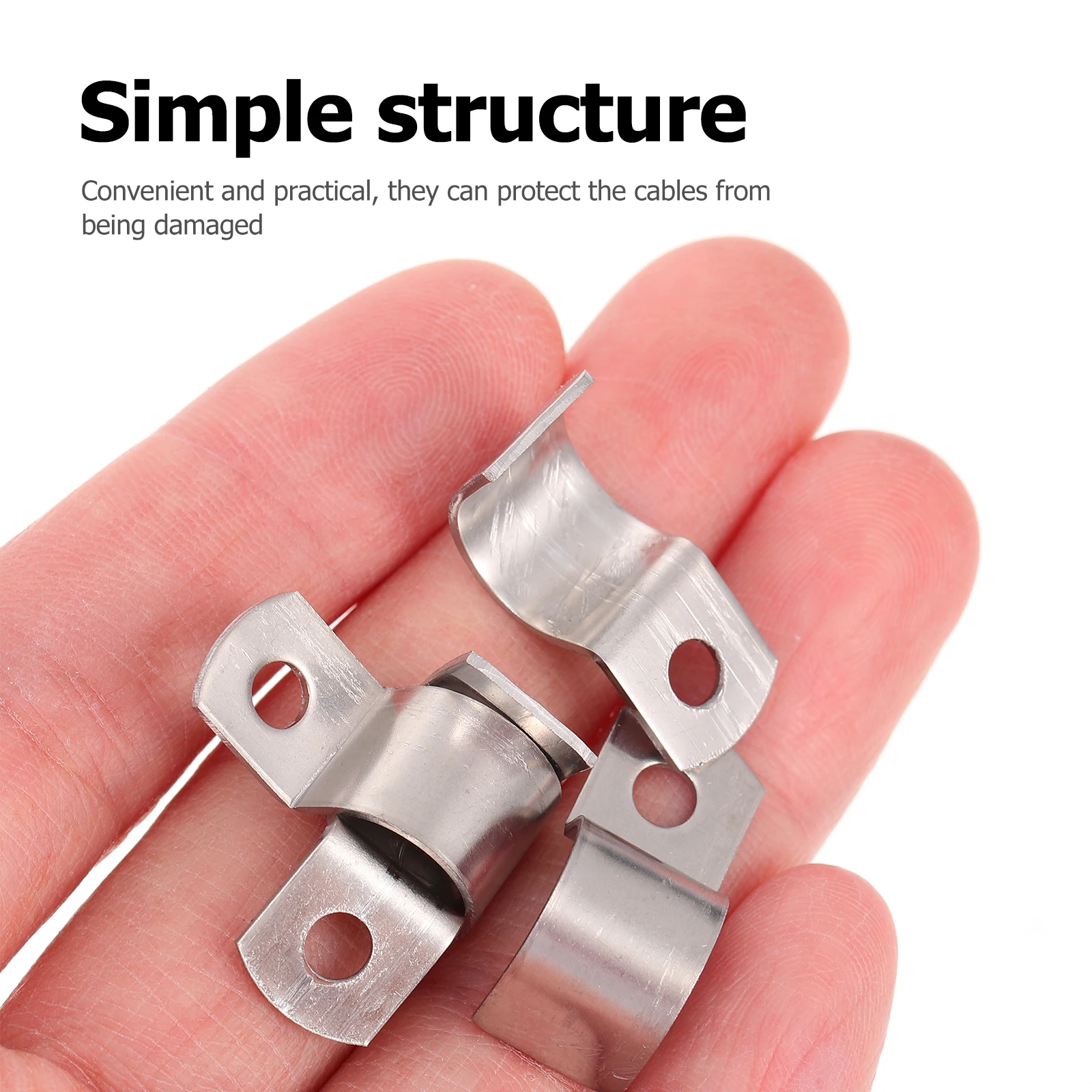 

100pcs Cable Clamps Wire Fixing Buckle Simple ganizer Clip Cord Management 9 10mm Line Fixator for Power Charging USB