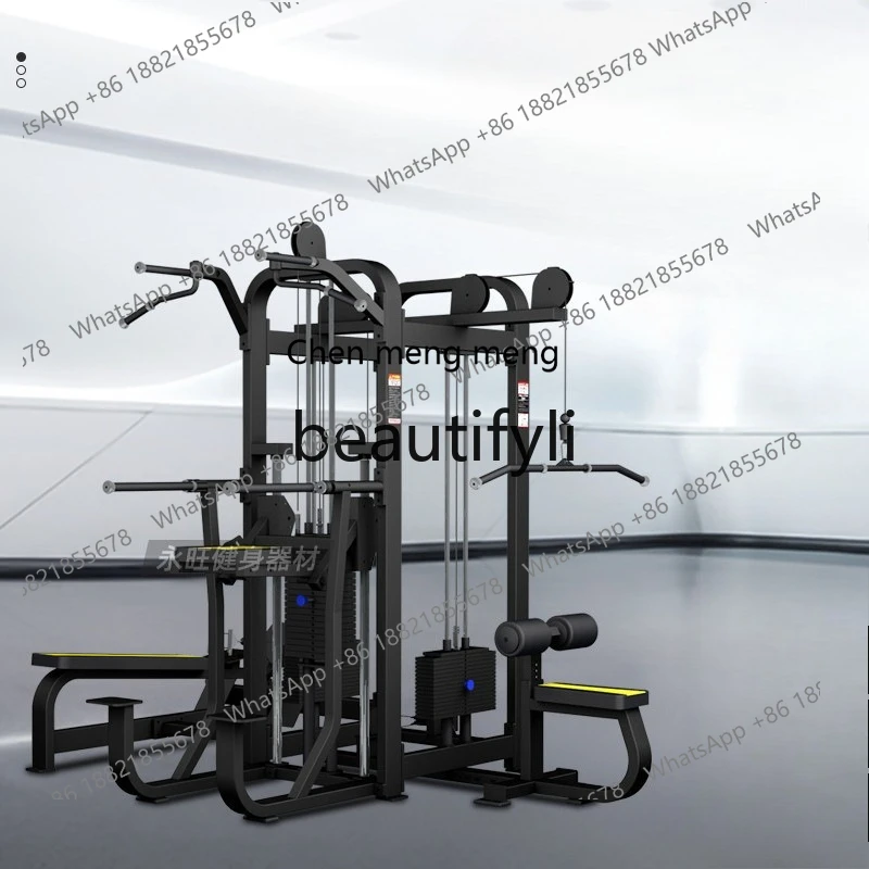

Gym three-person station comprehensive fitness equipment trainer three-person station multi-functional equipment