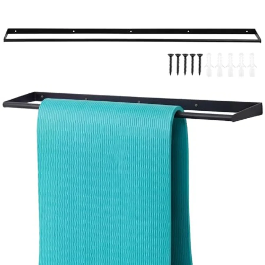 

49 x 7 x 2 Yoga Mat Holder Hanging Mat Wall-mounted Rack Holds up to 60 Exercise Mats Holder for Home Gym Fitness Classes Yoga