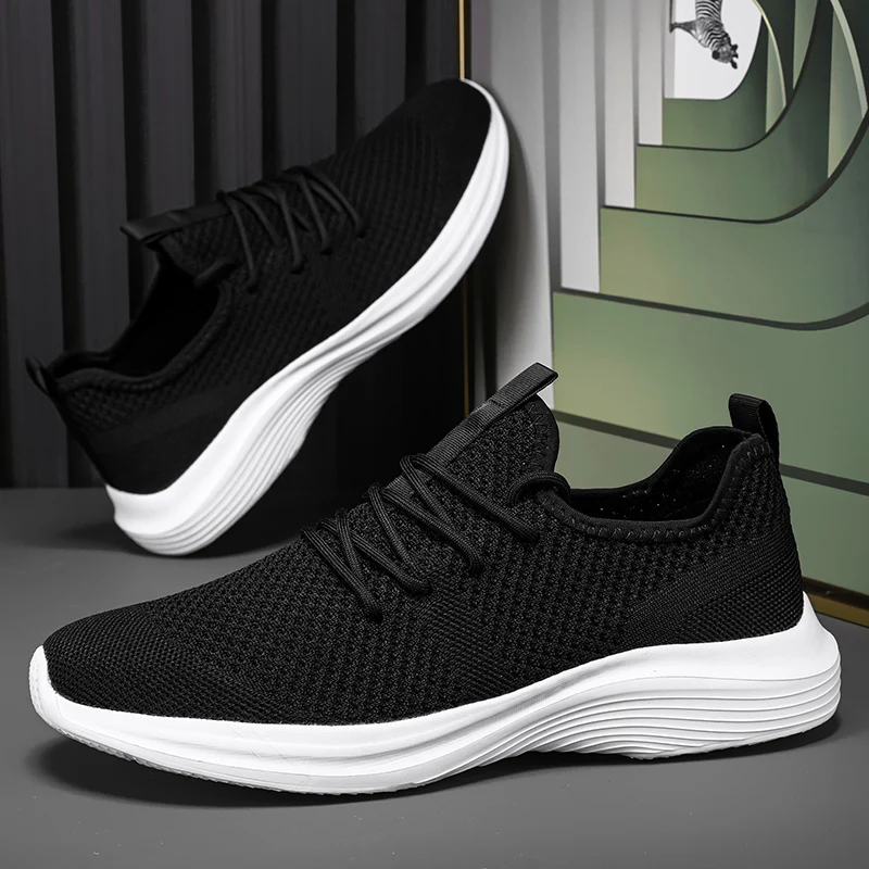Zapatillas de correr para hombre, parejas, nuevas zapatillas ligeras de primavera, suela suave antideslizante, calzado deportivo informal transpirable que absorbe los golpes