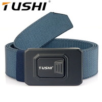 TUSHI Brand New quick release tactical aluminum 3.5cm wide alloy buckle nylon elastic waistband workwear outdoor training belt