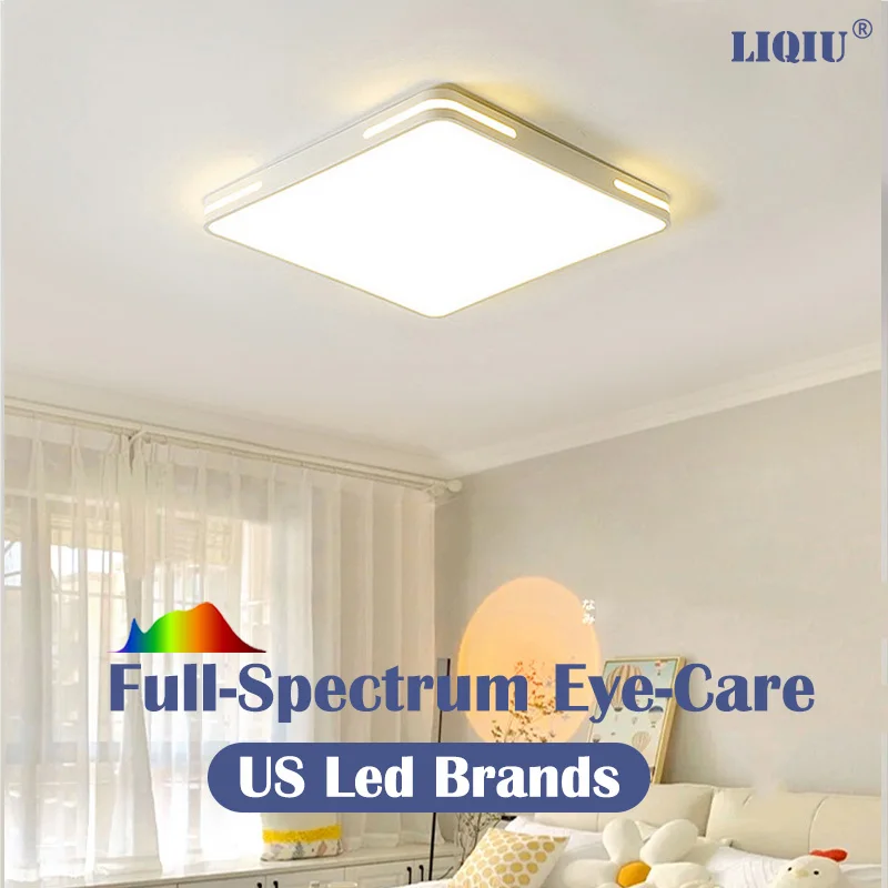 

Square Ultra-thin White LED Ceiling Light, Cree Chip, Flicker-free, Slim, Remote Dimmable, 110V/220V for Living Room/Bedroom/Din