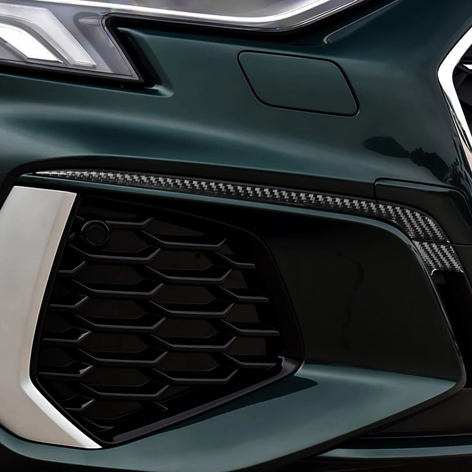 For Audi A3 S3 8Y 2021-2025 Real Carbon Fiber Front Bumper Spoiler Air Knife Panel Cover Trim Car Accessories Decoration Sticker