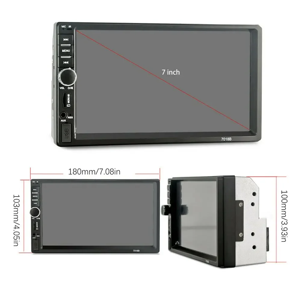 7Inch 2 DIN Car Multimedia MP5 Player with Digital Touch Screen Double USB FM MP5 Player FM Stereo Radio Dropshipping Hot