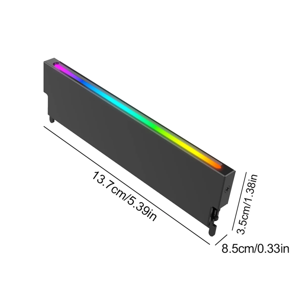 Universal Speicher Kühlkörper 5V 3PIN ARGB AURA Sync Speicher Modul Kühler DDR3 DDR4 DDR5 RAM Computer Zubehör Schwarz
