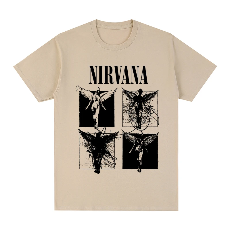 Nirvana rock band Vintage T-shirt In Utero album Y2K Casual Loose Cotton Men T shirt New TEE TSHIRT Womens tops