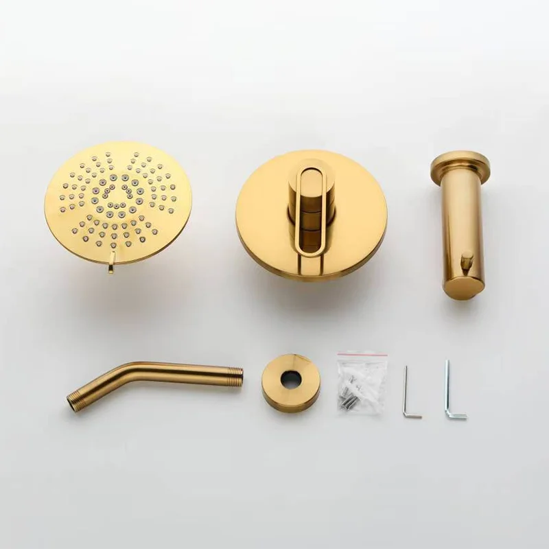 Ensemble de douche manuel mural, robinet de douche Ruskin, ensemble de pomme de douche à main, salle de bain