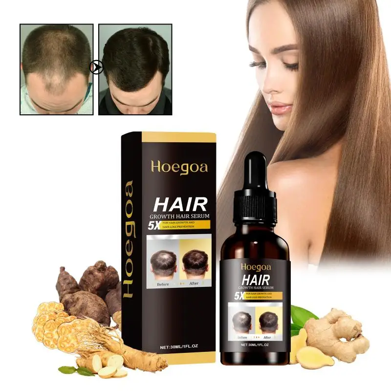 

Hoegoa Ginger Hair Care Improve Dry Frizzy Hair Nourish Moisturize Volumize Shiny Hair Care Essential Oil