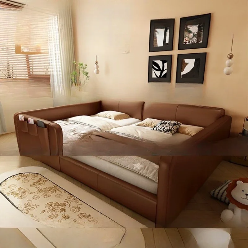 

Splicing queen bed, children's bed, two-child family bed