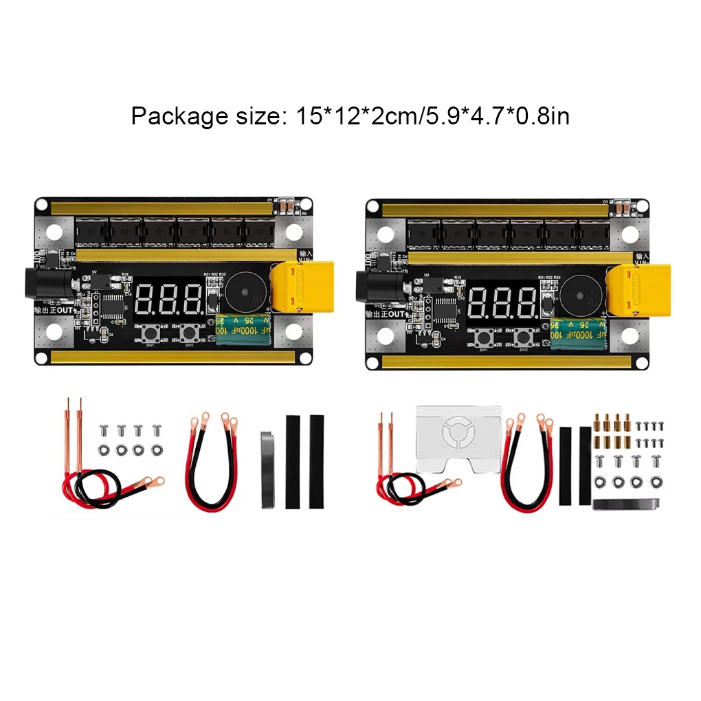 99 Gears 8V-24V Spot Welder Kit Digital Power Adjustable Spot Welding Pen Control Board Nickel Sheet For 18650 Lithium Battery