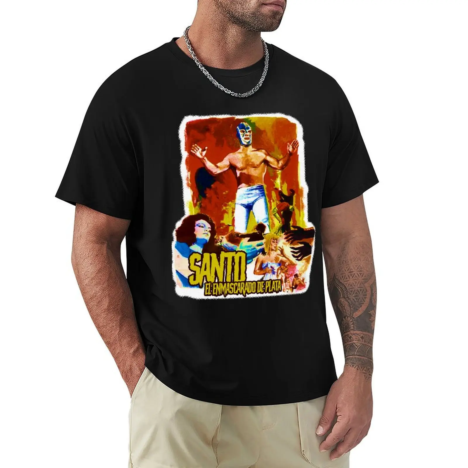 Camiseta deportiva de alta elasticidad Santo - El Enmascarado De Plata