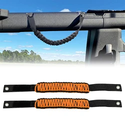 2 adet araba Roll Bar Paracord kapmak tutamaklar Ford Bronco Jeep Wrangler için değiştirme kolları