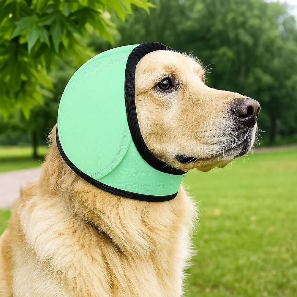Noise Reduction Dog Ear Covers Anti-Noise Waterproof Dog Calming Earmuff Shock Proof Soft Warm Pet Ear Muffs Rainy Day view 3