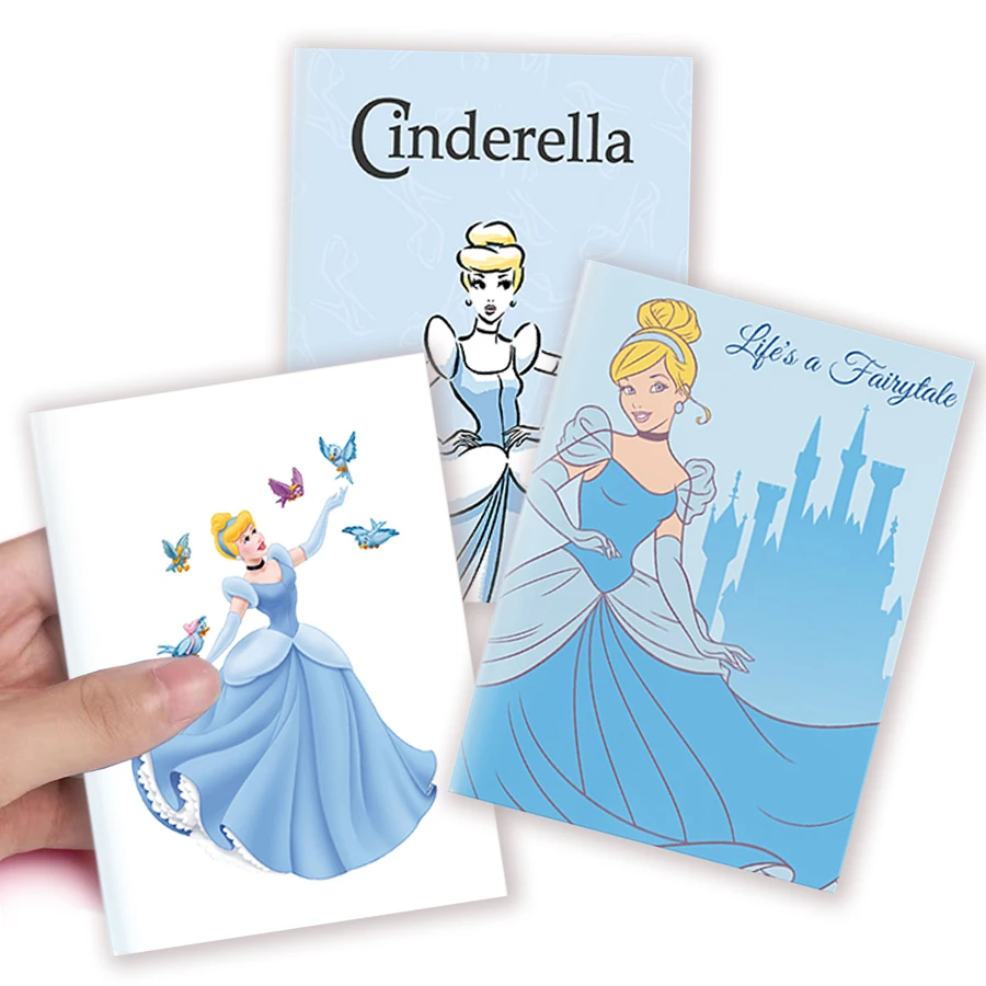 Quaderno A6 quaderno quaderno Memo Disney Princess - Alice biancaneve Belle cenerentola-Dress COSPLAY per fan regalo ragazze