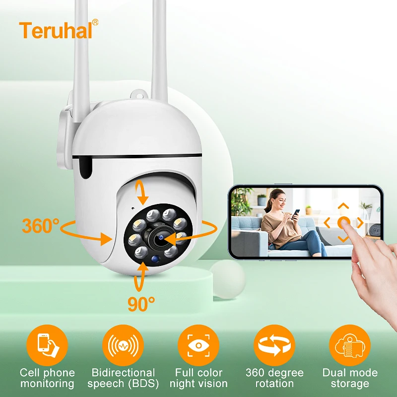 

1MP Wi-Fi камера 2,4G охранное наблюдение PTZ ИК ночное видение обнаружение движения домашняя камера безопасности с 2 антеннами для детей