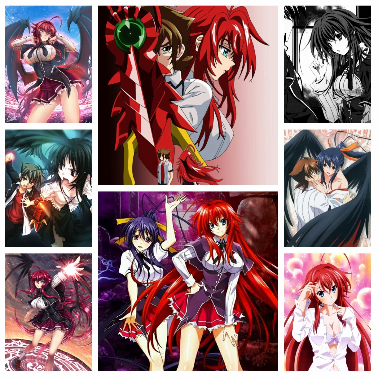 

Полный дрель аниме алмазная живопись со стразами средней школы DXD вышивка крестиком картина мозаика бусины ручной работы домашний декор