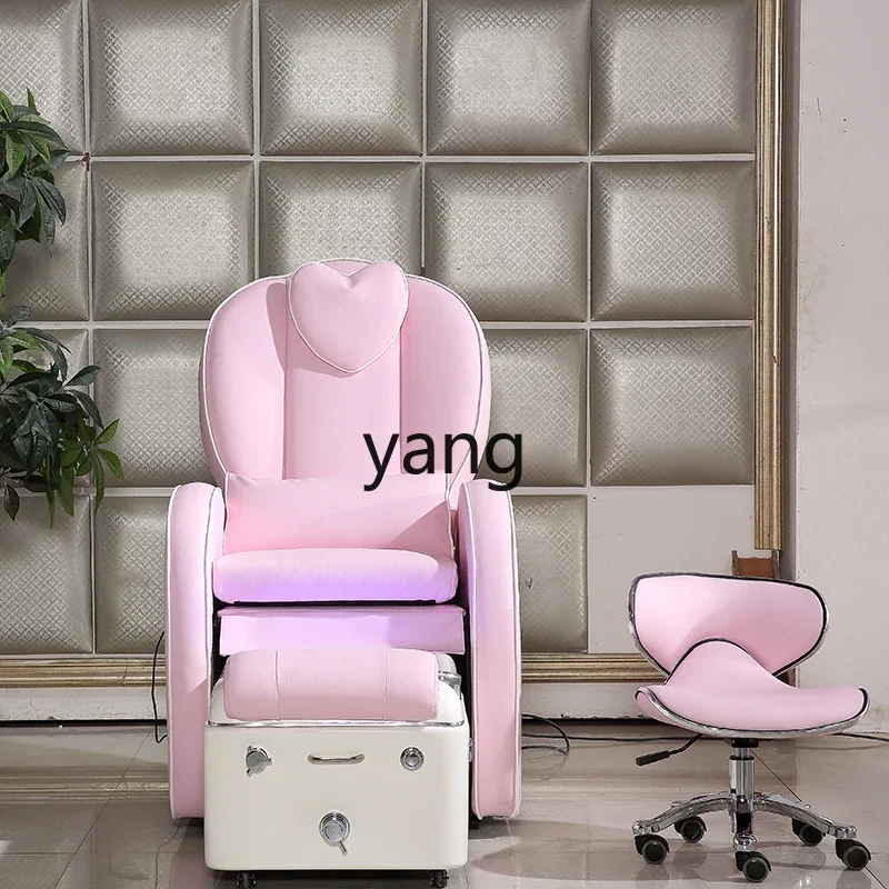El sofá eléctrico para manicura de lmm puede tumbarse, salón de uñas con sofá de pestañas de belleza individual
