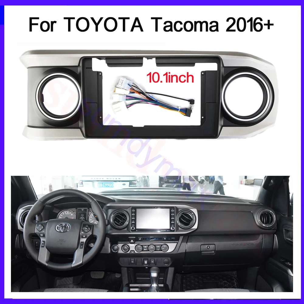 

9inch Car Radio Frame cable wire for TOYOTA Tacoma 2016+ Dash Mount Trim Kit GPS DVD Stereo Panel