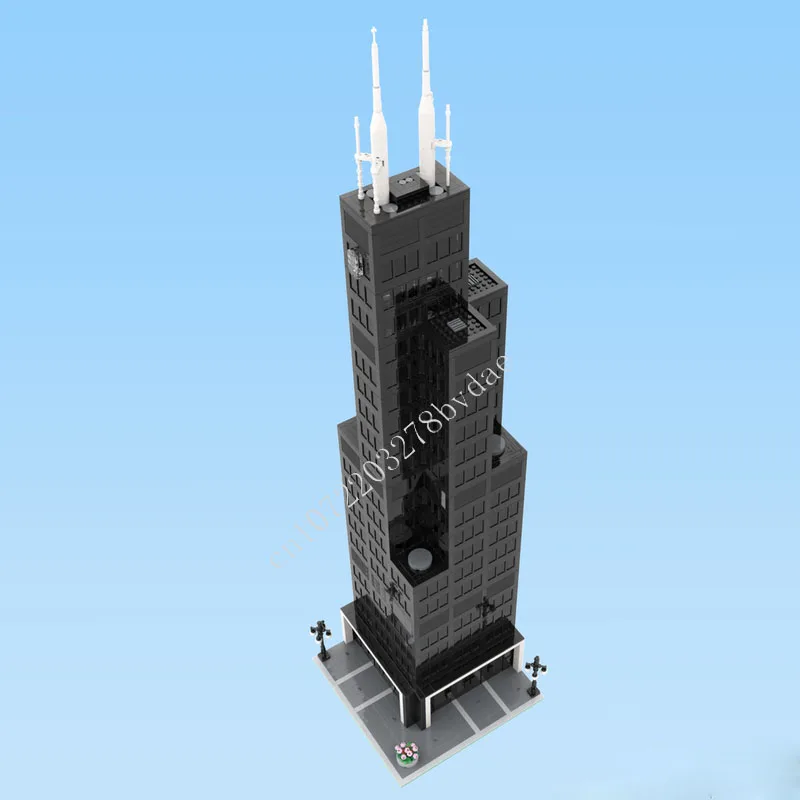 3146PCS Modular Sears Tower MOC Creative street view Model Building Blocks Architecture DIY Education Assembly Model Toys Gifts