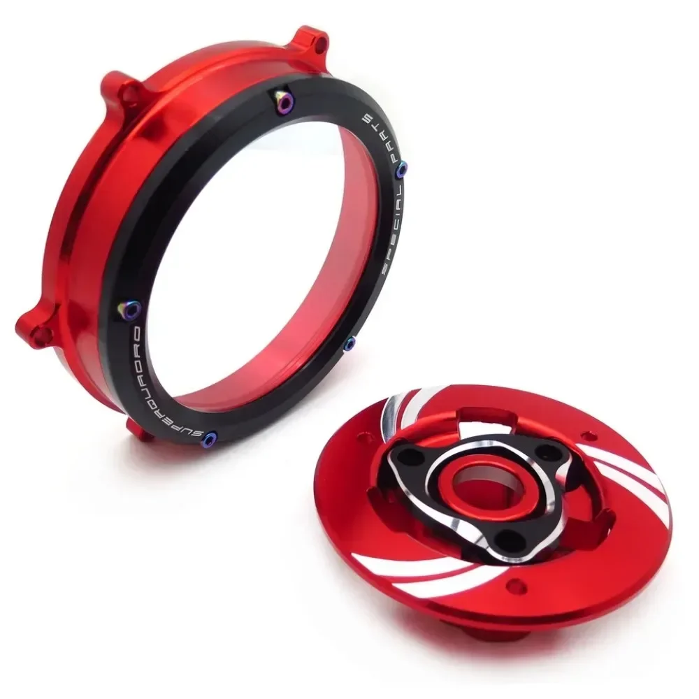 Motorcycle Ducabike Clutch Cover & Spring Retainer for Ducati 2012-2014 1199/1299/959 Panigale R S