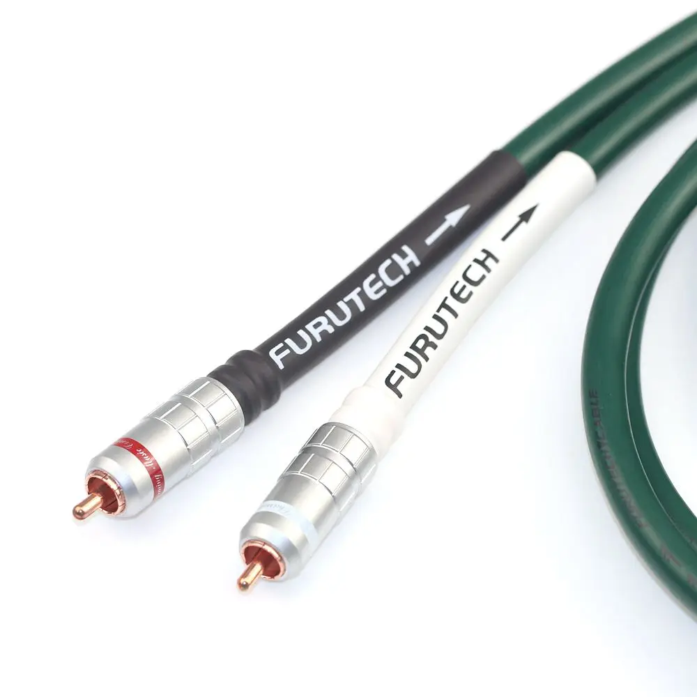 Japanese Furutech FA-220 Single Crystal Copper Signal Line HiFi Double Lotus CD Player Audio Signal Line Male to Male RCA Line
