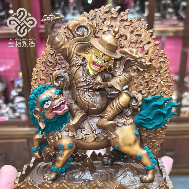 Shan Jian Dharma Protector Vajra Pure Copper Gilt Buddha Statue Copper Treasure Phase Selection t1 Tibetan Tantra Buddhist Hall