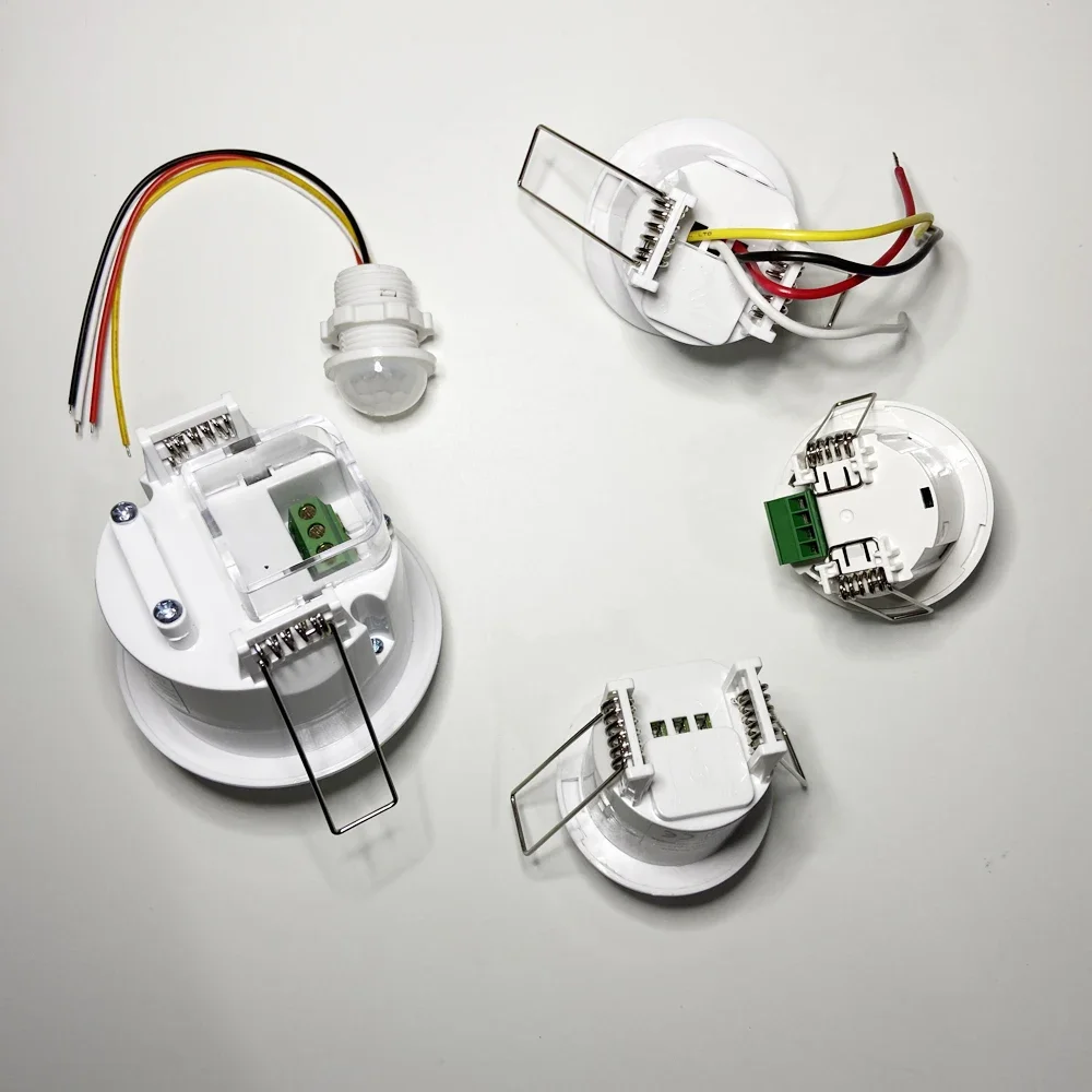 Downlight Series Mini 12VDC Wired Ceiling PIR Motion Sensor Built-in Infrared Detector For 220V Lamp Control Security Alarm