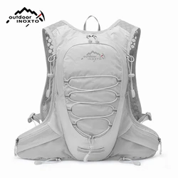 INOXTO-mochila para correr, mochila hidratante para ciclismo de 12L, senderismo, maratón al aire libre, hidratante con bolsa de agua de 1,5 L
