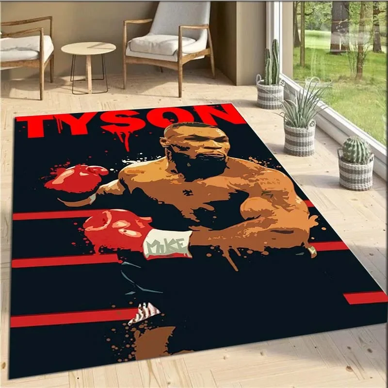 Various Sizes Boxer Tyson Custom Rug Area Rug Non-slip Rugs for Bedroom Carpets for Living Room Soft Carpet Bathroom Floor Mat