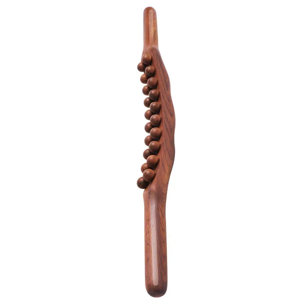 

Wooden Guasha Massage Stick Natural Wood Therapy Tool for Shoulder Waist Arm Leg Neck Foot Muscle Tension Relief Circulation