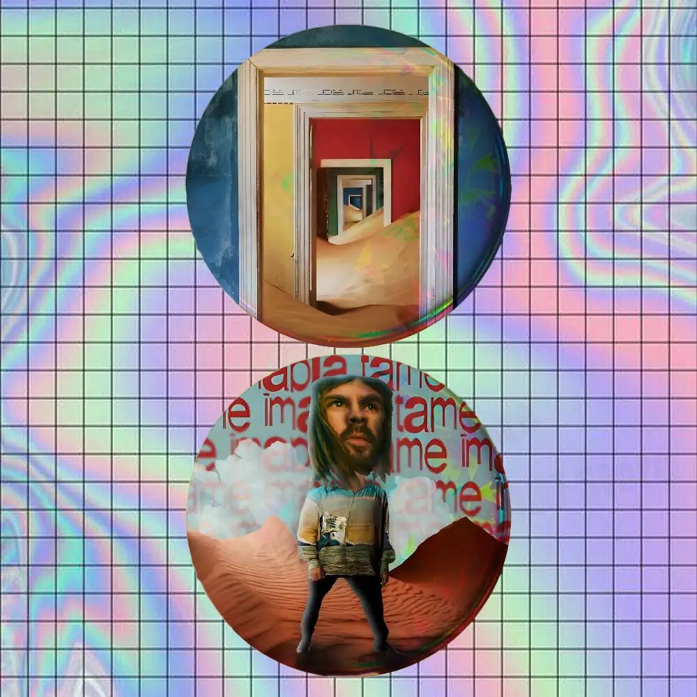 T-Tame Impala K-Kevin Parker 2-piece set Free Mix Backpack Clothes Jewelry Accessories Round Badge Collection Gifts