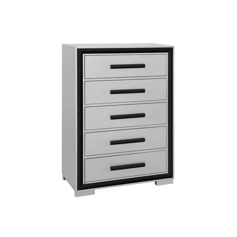 طقم غرف نوم كوين 5 قطع - رمادي وأسود #4