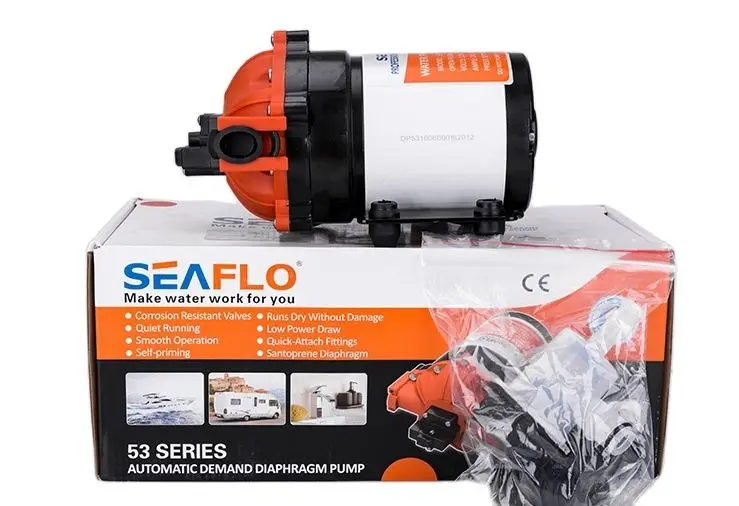 

SEAFLO 53 Series 12V SFDP1-070-060-53 15-26LPM 17-70PSI Diaphragm Pump Marine Boat RV