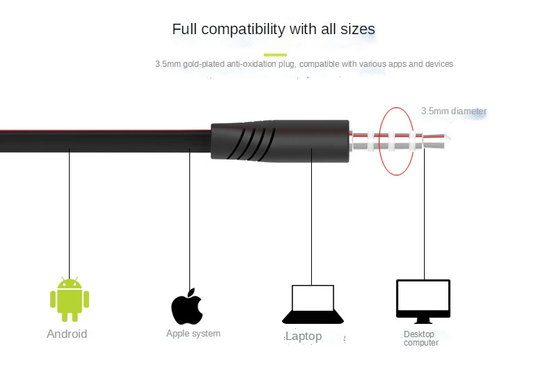 레드 021 스포츠 인이어 플러그 이어폰, 슈퍼 베이스 스테레오 마이크, 플랫 와이어 헤드폰, 샤오미, 화웨이, 비보 게임용, 3.5mm