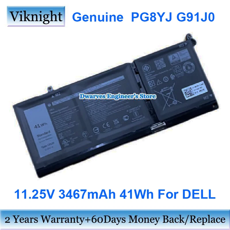 Pacotes Genuínos da Bateria do Portátil Recarregável Dell Latitude 3420 3520 Vostro 3511 11.25v 3467mah 41wh G91j0 Pg8yj Mgcm5