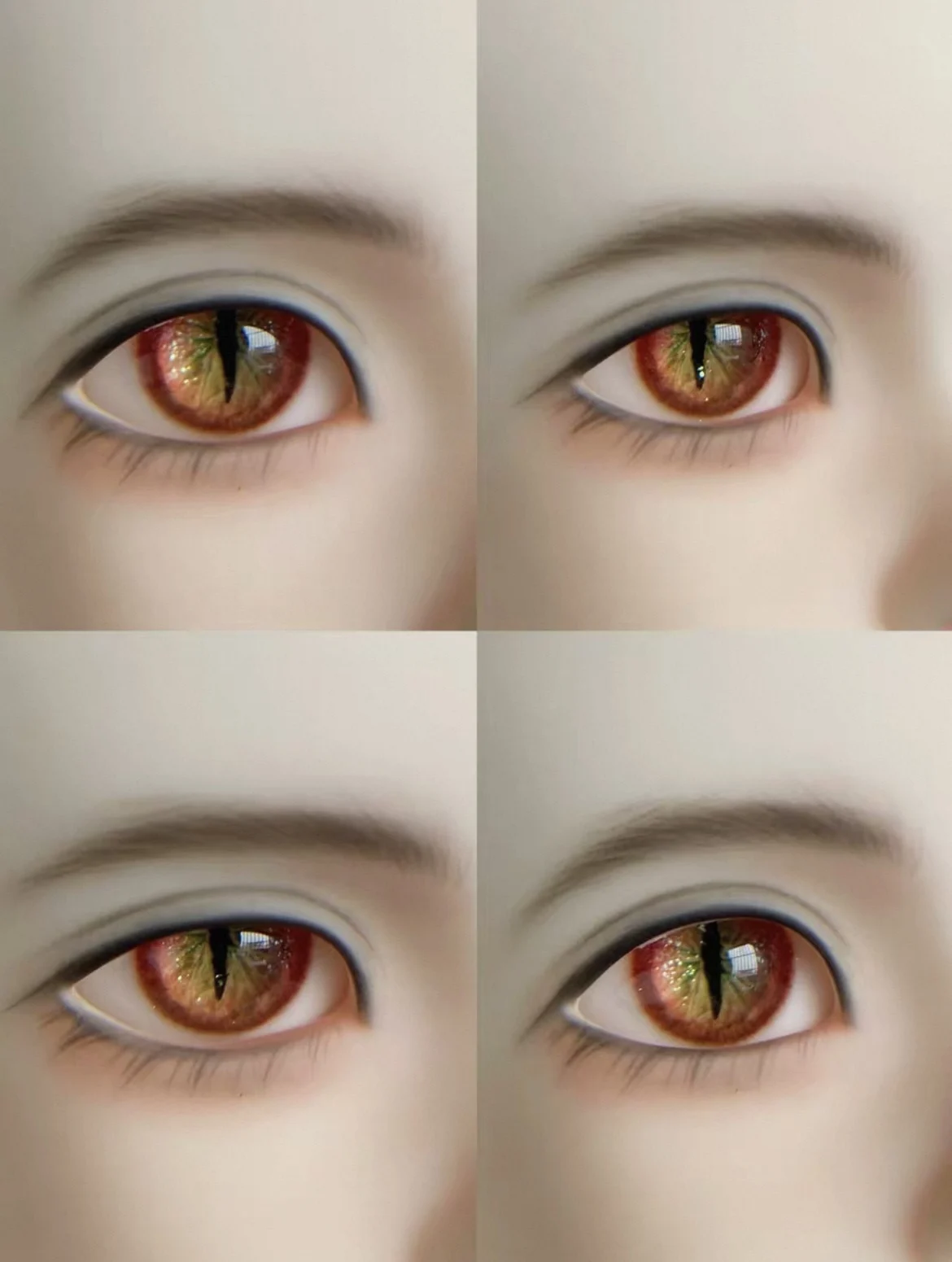 Eyes For Doll “레드 서클 비스트 아이즈” 1/3 1/4 BJD 아이 크래프트 눈알 인형 액세서리 무료 배송