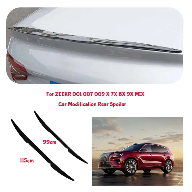 For ZEEKR PVC Material Car Special Tail Wing Punch-Free Integrated Paste Auto Spoiler car wing