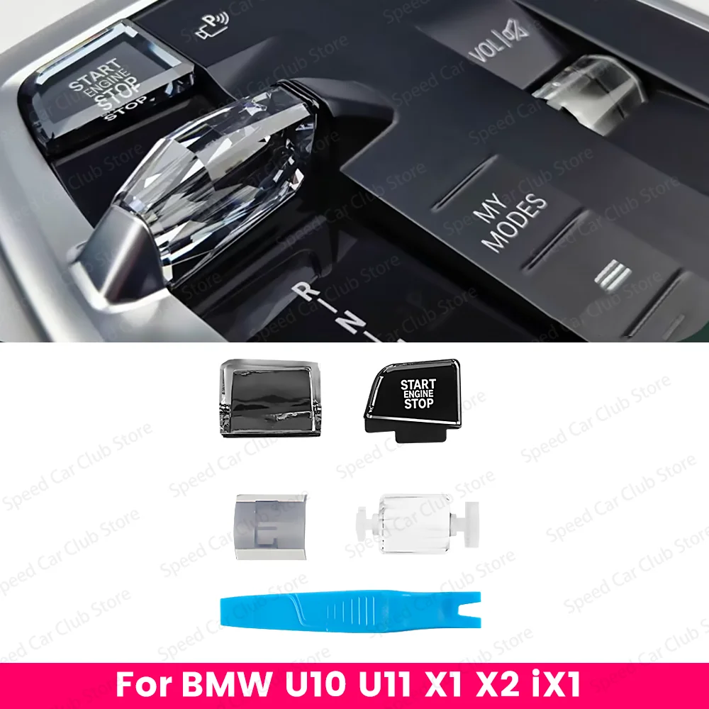 

Кнопка рычага переключения передач с кристаллами, комплект из 3 предметов для BMW X1 iX1 U11 U12 X2 iX2 U10, комплект салона автомобиля 2023-2025