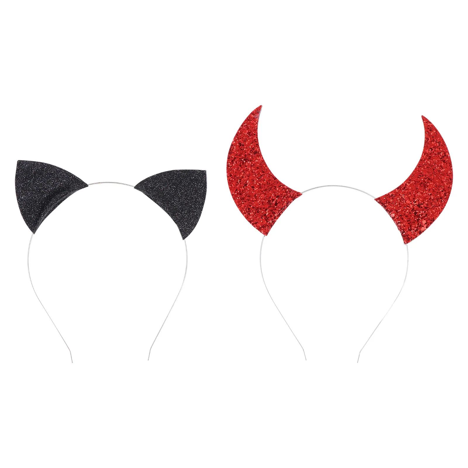 

Demon Horn Headband Hair Hoop Decorative Hairband Festival Costume Hairbands Headdress Prop