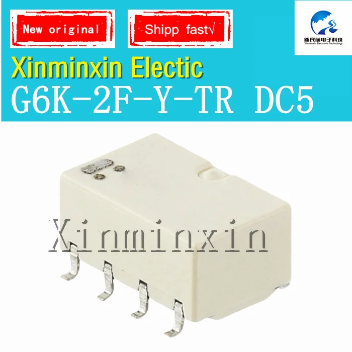 Relé eléctrico de G6K-2F-Y-TR DC5, G6K-2F-Y, nuevo, Original, en Stock, 1 a 10 unidades/lote, 100%