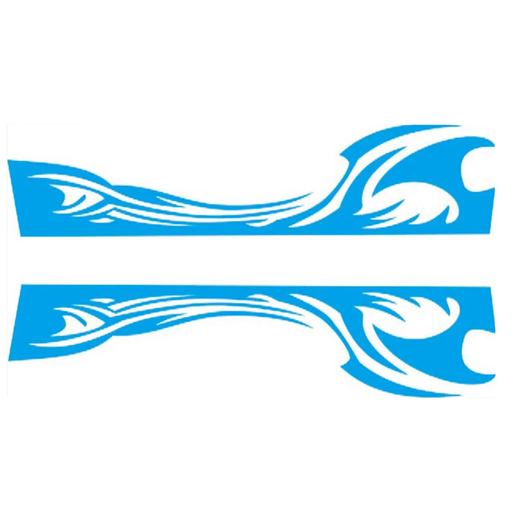 

Automotive Car Body Skirt Roof Hood Decal Long Sticker 310x31cm Bumper Decal(2Pcs)