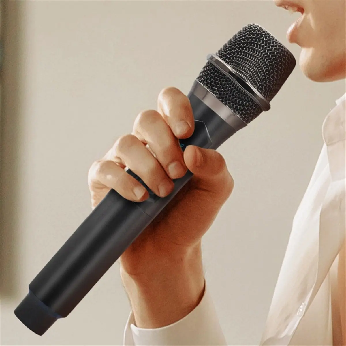 goodidea Wireless Microphone 2 Channels UHF Fixed Frequency Handheld Mic Micphone for Party Professional Show Meeting