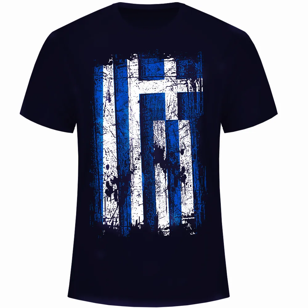 

Greek Flag Men's T-Shirt. Summer Cotton Short Sleeve O-Neck Unisex T Shirt New S-3XL