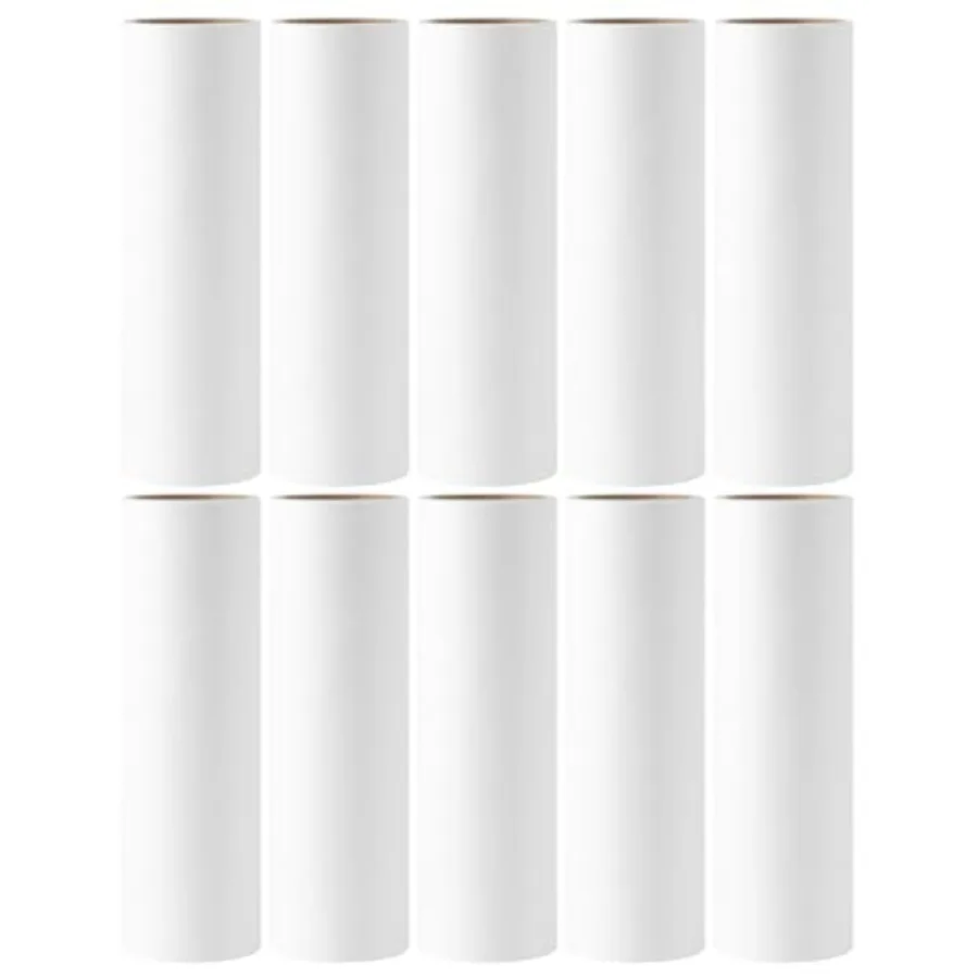 

Lint Roller Refills 6.3 inch Great Value 10 Pack Extra Sticky Lint Remover Refills for Pet Hair Clothes Floor 6.3 inch Wide Lin