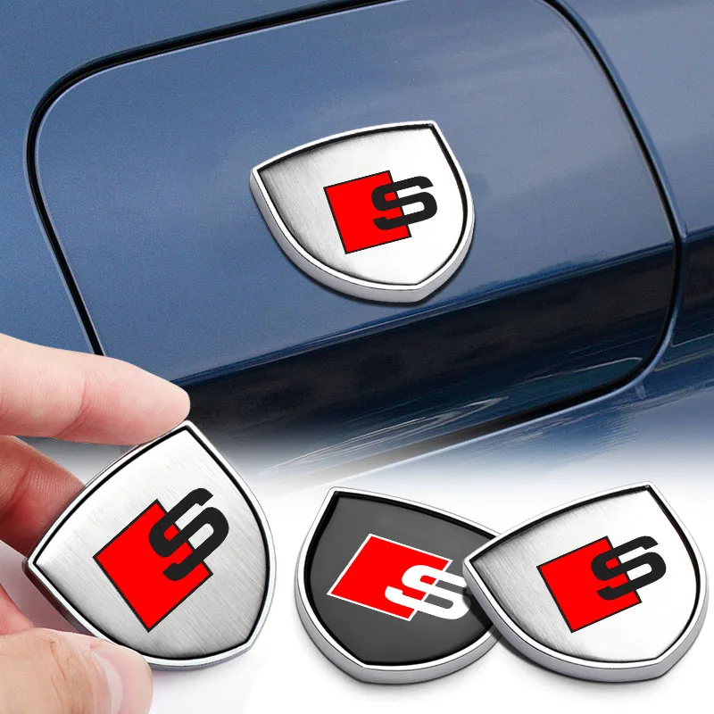 

1Pc Metal Auto Door Shield Emblem Car Body Badge Sticker For Audi sline A3 A4 A5 A6 S7 A8 S3 S4 S5 S6 S7 S8 Q3 Q5 Q7 RS3 RS4 RS5