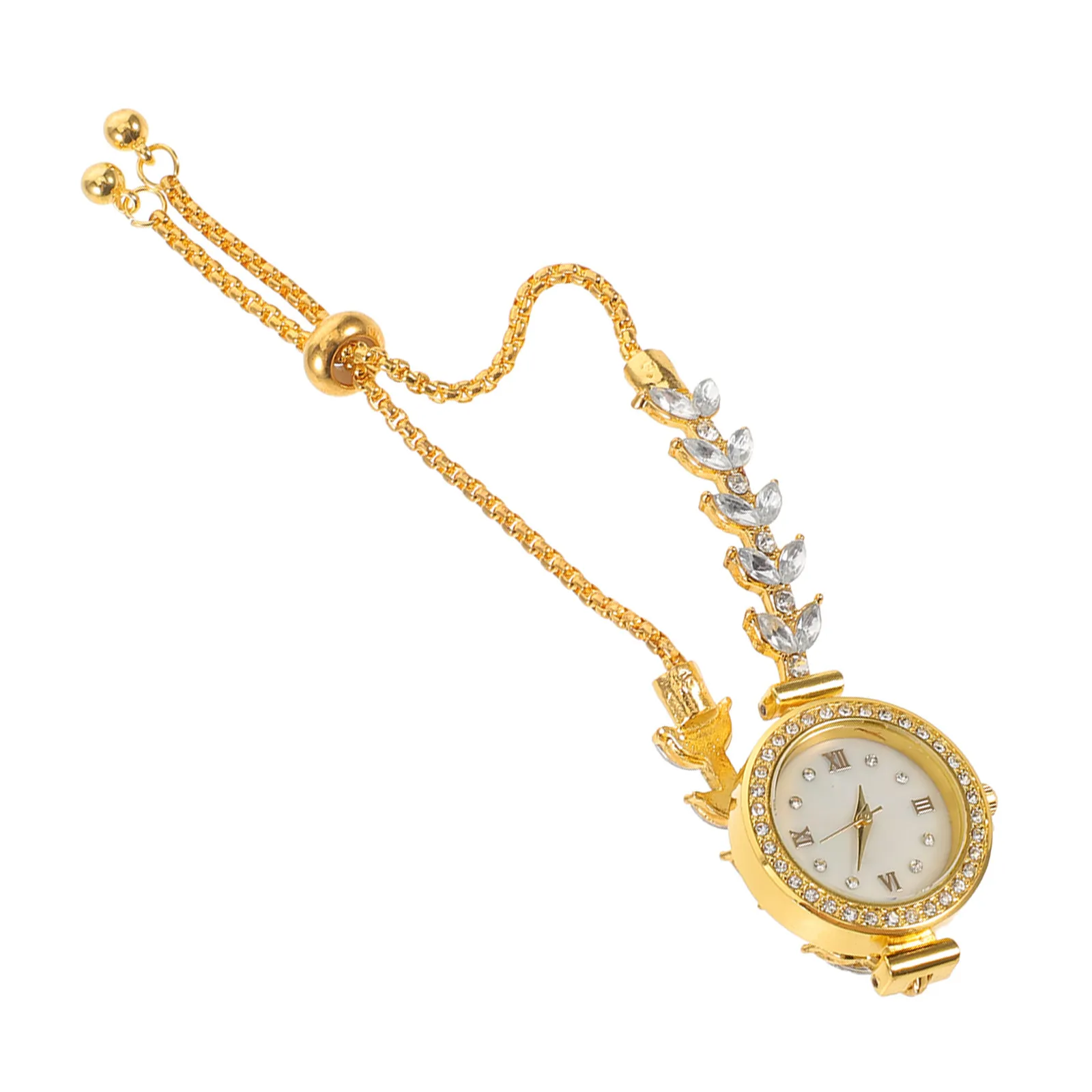 

Women's Rhinestone Quartz Wristwatch Slim Strap Small Round Dial Elegant Analog Bracelet Dress Watches for Women