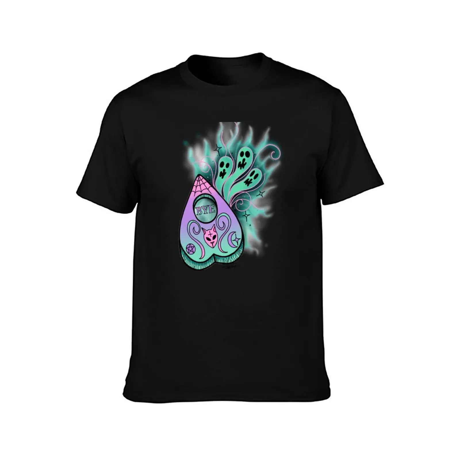 Pastel ouija planchette T-Shirt Large Size Casual Tee Shirt T-Shirt